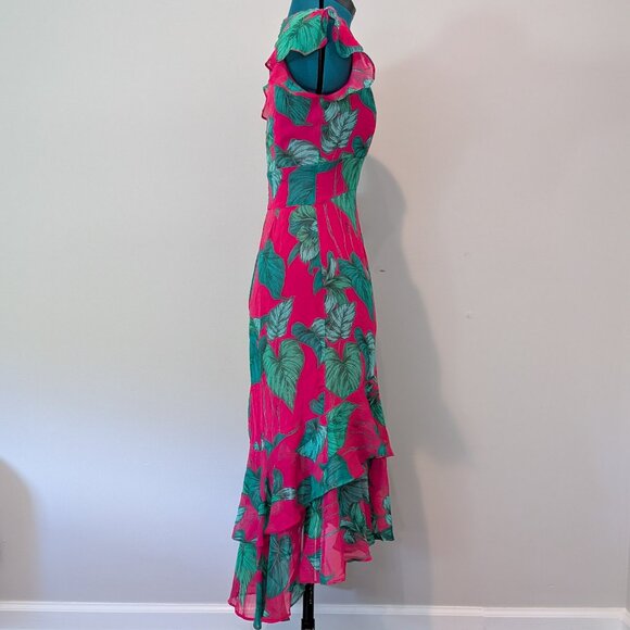 Tommy Hilfiger Rivera Floral Chiffon Dress Size 2 - Picture 3 of 7